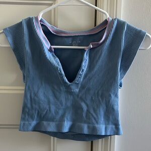 blue and purple urban outfitters top